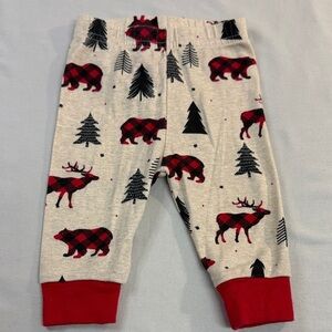PJ Place - 0-3M Cozy Kids Pajamas with Red and Black Bear Print
